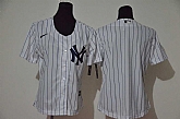 Women Yankees Blank Nike White Cool Base Jersey,baseball caps,new era cap wholesale,wholesale hats